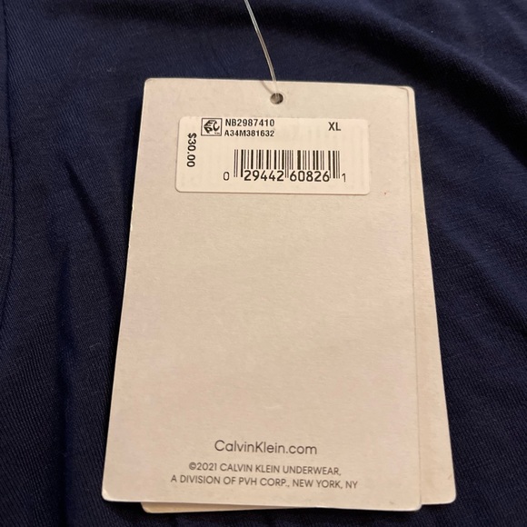 NWT Calvin Klein Modal Stretch Navy Ultra Soft Modern Boxer Brief Men’s XL - Picture 4 of 5